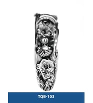 TQB-103 GÖZ VE KUM SAATİ DESEN GEÇİCİ KOL DÖVMESİ-TATTO