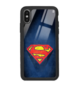 iPhone Xs Max Superman Tasarımlı Glossy Telefon Kılıfı