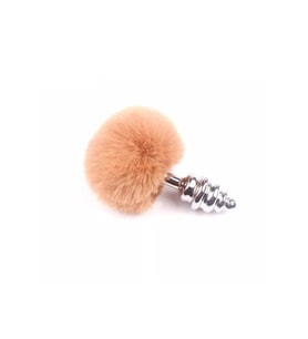Tail Brown Boğumlu Metal  Plug
