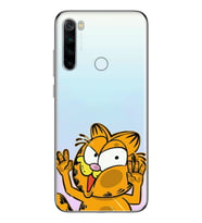 Redmi Note 8 Uyumlu Garfield Desenli Şeffaf Telefon Kılıfı