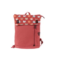 Biggdesign Cats Vintage Laptop Sırt Çantası Pembe (Bordo)