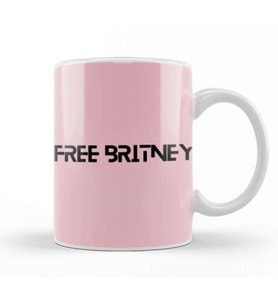 Free Britney Spears Kupa Bardak Porselen