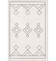 Eliana Home Baskılı, Yıkanabilir Kaymaz Taban Salon Halısı LNA1060 100x150 cm (Bej)