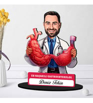 En Başarılı Erkek Gastroentrolog Hediye Karikatürlü Biblo