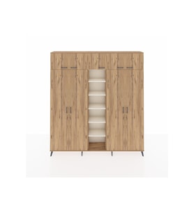 Arges Dolap 18 Raflı 9 Kapaklı 220x30x243 Çam-Çam/Aytaşı