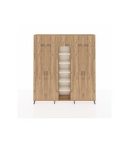 Arges Dolap 18 Raflı 9 Kapaklı 220x30x243 Çam-Çam/Aytaşı