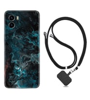 Vivo Y15S Y32 Y33S Y51 Y53S Kılıf Boyun Askılı Silikon Colorful Abstract 1384