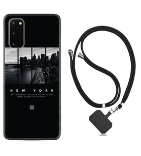 Samsung A02S A03S A10 A12 A13 A21S A22 Kılıf Boyun Askılı Silikon New York 1612