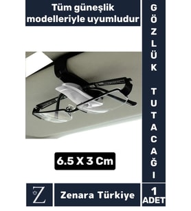Dayanıklı Araç İçi Tüm Güneşlikler İçin Hasar Önleyici Kart Ehliyet Ruhsat Gözlük Tutacağı Klips