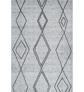 Dijital Kaymaz Yıkanabilir Antrasit Geometrik Salon Halısı Mutfak Halısı Koridor Halısı Yolluk 17124