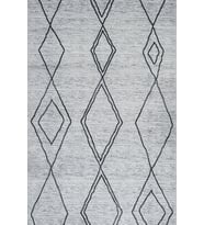 Dijital Kaymaz Yıkanabilir Antrasit Geometrik Salon Halısı Mutfak Halısı Koridor Halısı Yolluk 17124