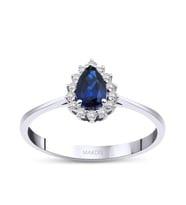 0.65 Karat Safir Pırlanta Yüzük