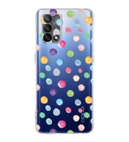 PrintiFy Oppo A74 4G ile Uyumlu Water Color 6  Kamera Korumalı Şeffaf  Kılıf