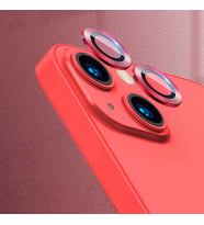 Apple iPhone 13 Mini CL-07 Kamera Lens Koruyucu (Kırmızı)