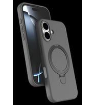 Pilelistore   Apple iPhone 16 Plus Regal Magsafe Standlı Kapak - Titan Gri