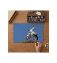 Leylekler- Leylek Yuvası Tasarımı 240 parça Ahşap Puzzle Ahşap Kutuda MP00661