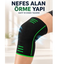 Örme Dizlik Esnek Nefes Alabilen Günlük Spor Diz Desteği