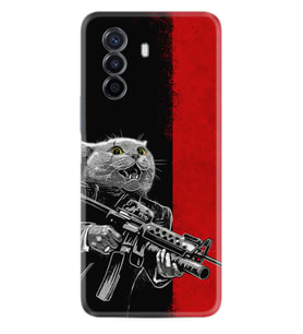 Huawei Nova Y70 Y90 Nova 9 SE  Kılıf Desemli Silikon Çılgın Kedi 1674