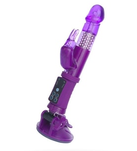 Censan Klitoral Uyarıcı Vibratör TPR Mor 22 cm