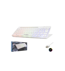 Hadron Hdx2608 Kablolu Oyuncu Mini Klavye Led Q Beyaz