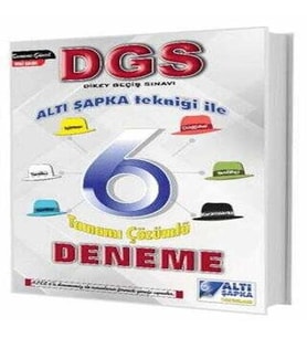 Altı Şapka Yayınları DGS Altı Şapka 6 Çözümlü Deneme