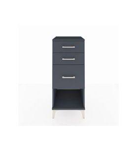 Hyperion Komodin 3 Çekmeceli 44x44x106 Antrasit-Antrasit