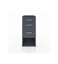 Hyperion Komodin 3 Çekmeceli 44x44x106 Antrasit-Antrasit