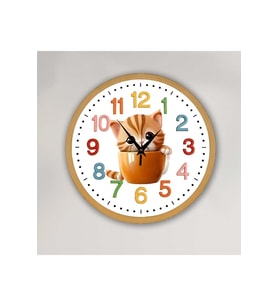 bilge Tasarım Çocuk Odası Duvar Saati 30 x 30 CM (Karışık)