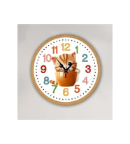 bilge Tasarım Çocuk Odası Duvar Saati 30 x 30 CM (Karışık)