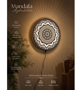 MANDALA IŞIKLI DUVAR DEKORU – IŞIKTAN DAHA FAZLASI