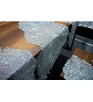 DANTELUX TEL KIRMA 5 PARÇA SALON TAKIMI GÜMÜŞ 5010-C05