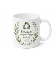 Sıfır Atık Mutfak Çöpsüz Yaşam Kupa Bardak Hediye Porselen Mug
