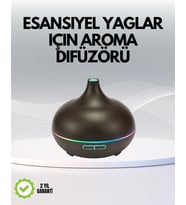 7 Renk Işıklı Ultrasonik Hava Difüzörü – Sessiz ve Güvenli Kullanım