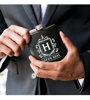 Babaya Hediye Premium Kanyak Matarası 6 Oz Yeşil