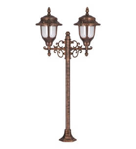 AVONNI BSU-68180-2BKR Kahverengi Boyalı Dış Mekan Aydınlatma E27 Çelik Boru ABS Polikarbon Cam 50x25cm