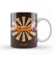 Catdog Retro Japanese Kupa Bardak Porselen