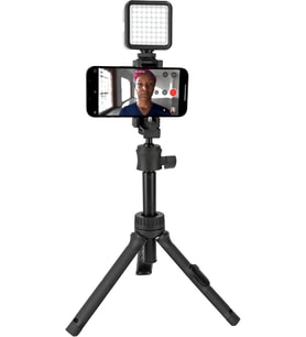 F3 Mini Tripod & Selfie Çubuğu – 2’si 1 Arada, Bluetooth Uzaktan Kumanda, 75 cm Uzayabilen, 2,5 kg Taşıma Kapasiteli, Telefon & Kamera Uyumlu
