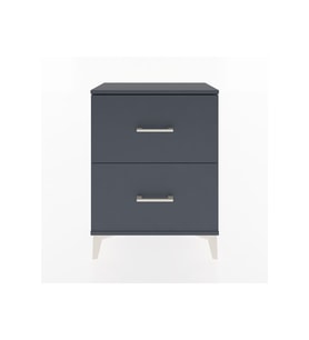 Arges Komodin 2 Çekmeceli 60x30x80 Antrasit-Antrasit