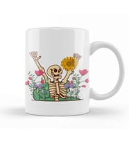 Bones And Botany flower Kupa Bardak Porselen