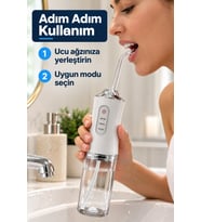Ağız Duşu Zayıf Güçlü ve Darbeli Mod Seçenekli