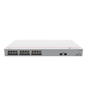 S110-24LP2SR (24*10/100/1000BASE-T ports, 2*GE SFP ports, PoE+, AC power)