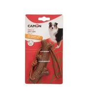 Camon Bambu Ve İpli Dal 12 Cm: Doğal Dokulu Eğlenceli Köpek Çiğneme ve Yakalama Oyuncağı