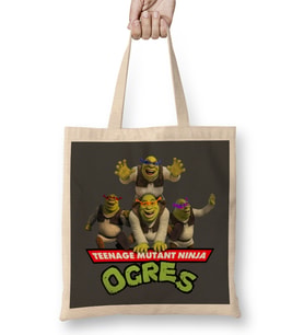 Ninja Turtles Teenage Mutant Ninja Ogres Bez Çanta Uzun Saplı