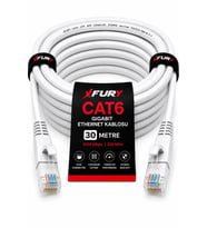 FURY CAT6 Ethernet Kablosu 30 Metre RJ45 LAN İnternet Modem Router Bilgisayar Kablosu