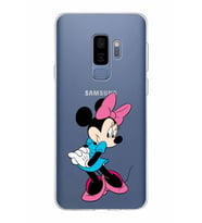 Samsung Galaxy S9 Plus Kapak Minnie Mouse Tasarımlı Şeffaf Silikon Kılıf