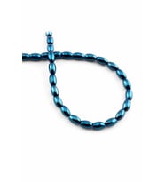 Hematit Doğal Taş Parlak Mavi Arpa Kesim 5x8mm Dizi [AA]