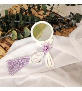 Plastik Ayna Yuvarlak Figürlü 20 Adet Nikah Hediyesi-