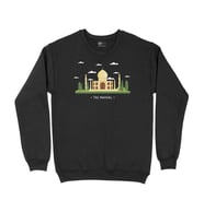 Taç Mahal Siyah Sweatshirt