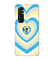 Xiaomi Mi Note 10 LITE Uyumlu Powerpuff Bubbles Tasarımlı Şeffaf Telefon Kılıfı