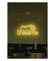 Shawarma Yazılı ve Şekilli Neon Tabela